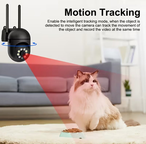 4-Unit 360° Pan-Tilt Wireless Camera Kit