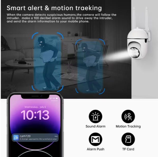 4PCS 1080P HD Security Cameras