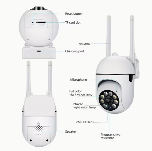 4PCS 1080P HD Security Cameras